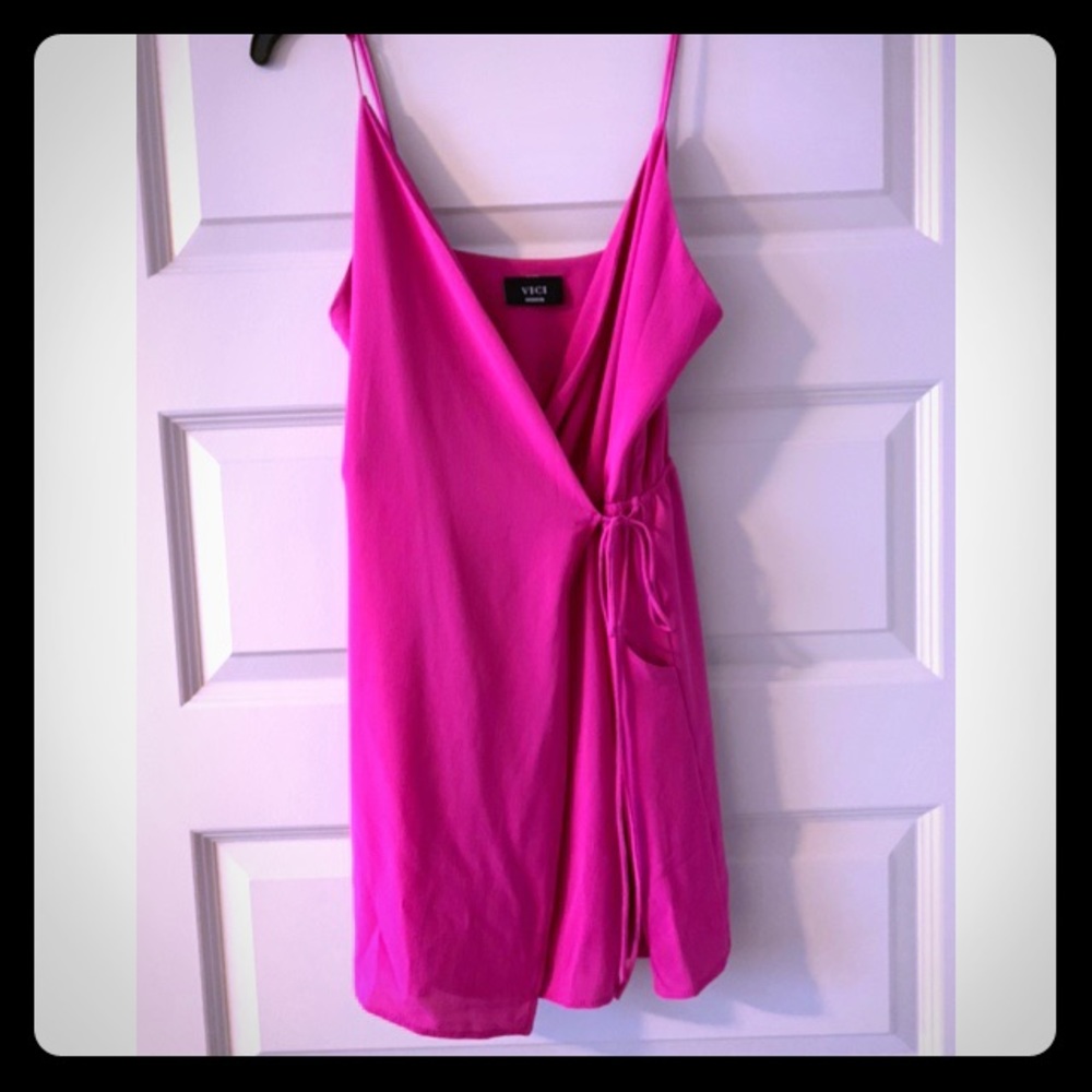 VICI “Instant Gratification Pocket Dress” Fuschia